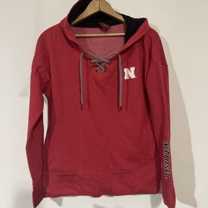 Colosseum Athletics Womens  Hoodie Nebraska Huskers M Red